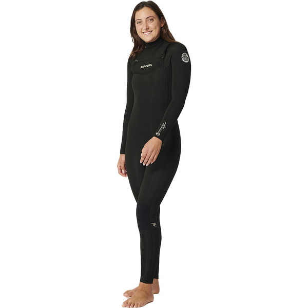 2025 Rip Curl Womens Dawn Patrol Performance 5/3mm Chest Zip Wetsuit 152WFS - Black